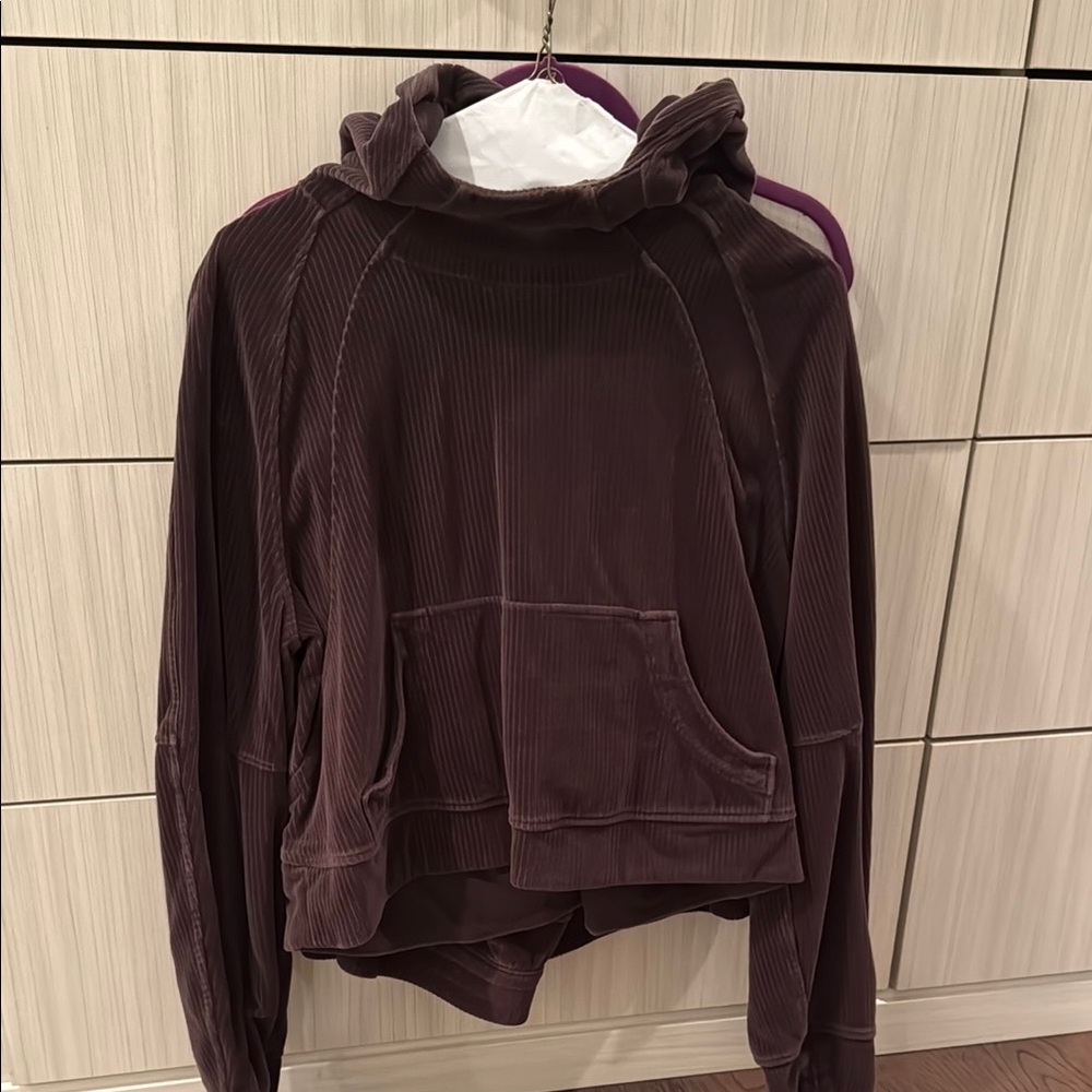 Women's lululemon Scuba Oversized Hoodie *Velvet Cord - Espresso
